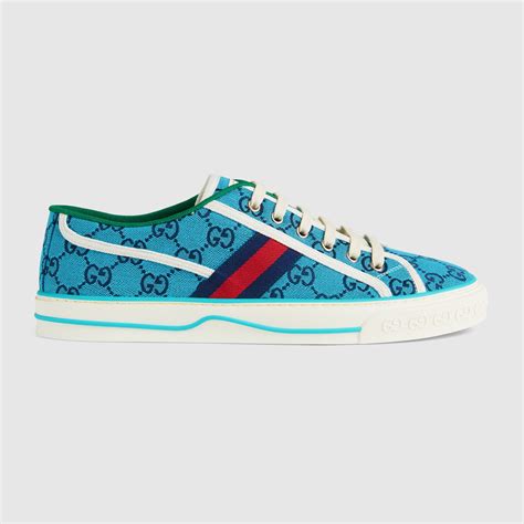 gucci tennis shoes 1977 blue|gucci 1977 sneakers men's.